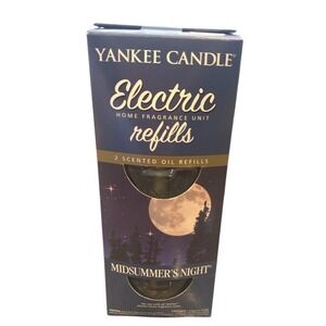 Yankee Candle MIDSUMMER'S NIGHT Scented Oil PLUG-IN REFILL (Set of 2) Sealedbox